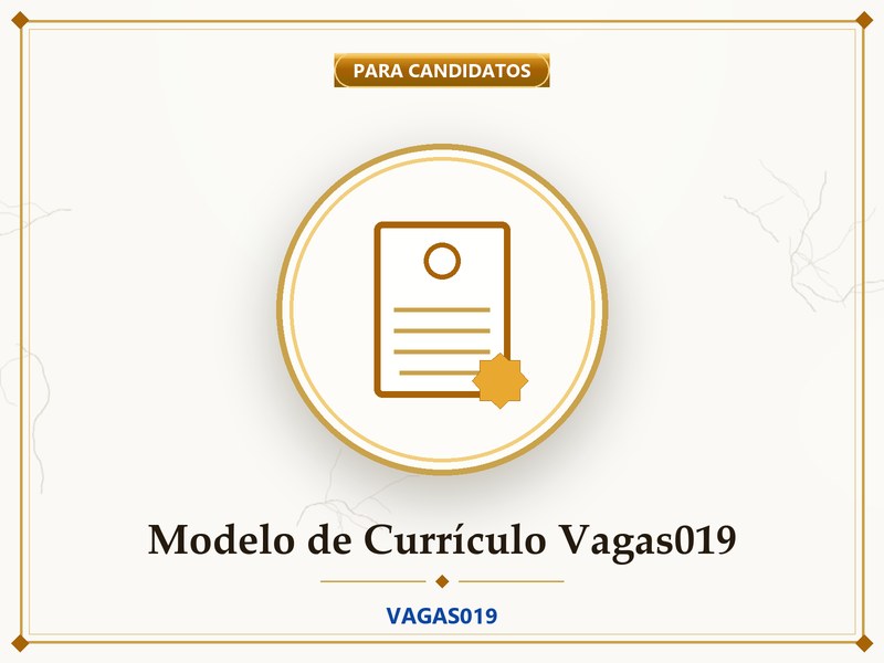 Modelo de Currículo Vagas019